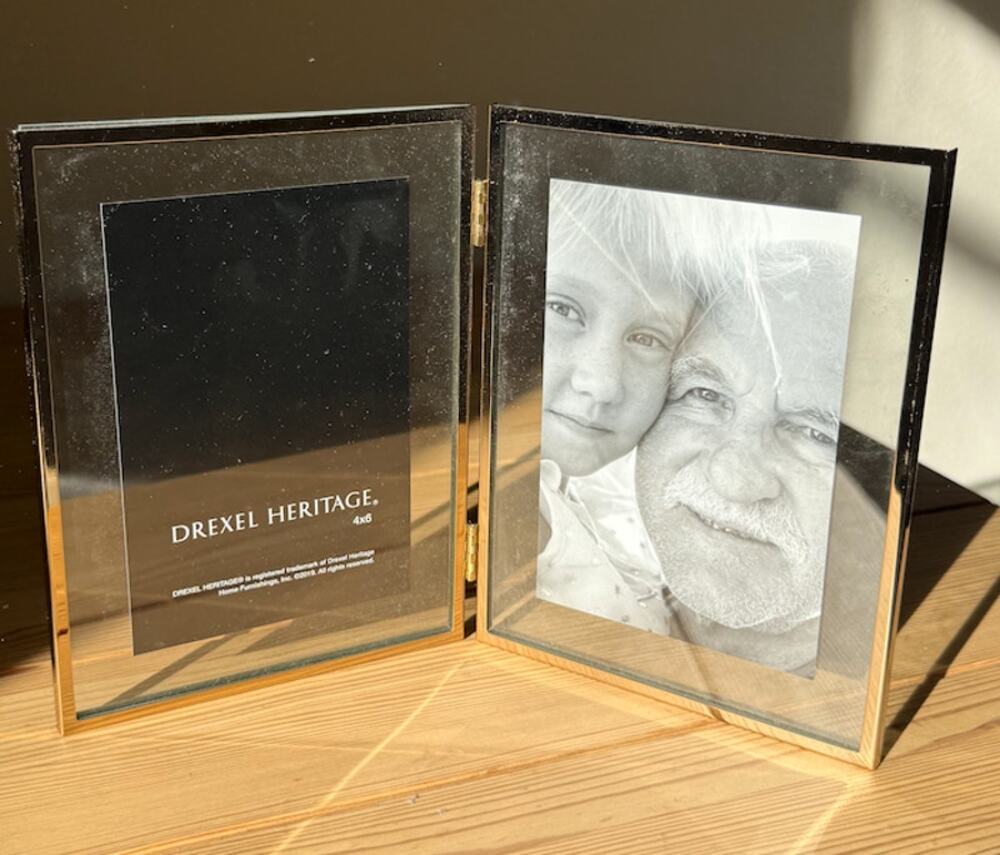 4x6 Gold Framed Photo Frame- 2 photos, Drexel Heritage